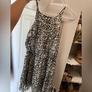 NWT Leopard Sleeveless Dress Size M Medium